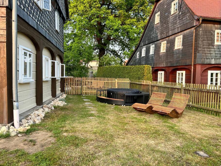 Fewo Frushi Mit Whirlpool, Infrarotsauna Großschönau Exteriér fotografie