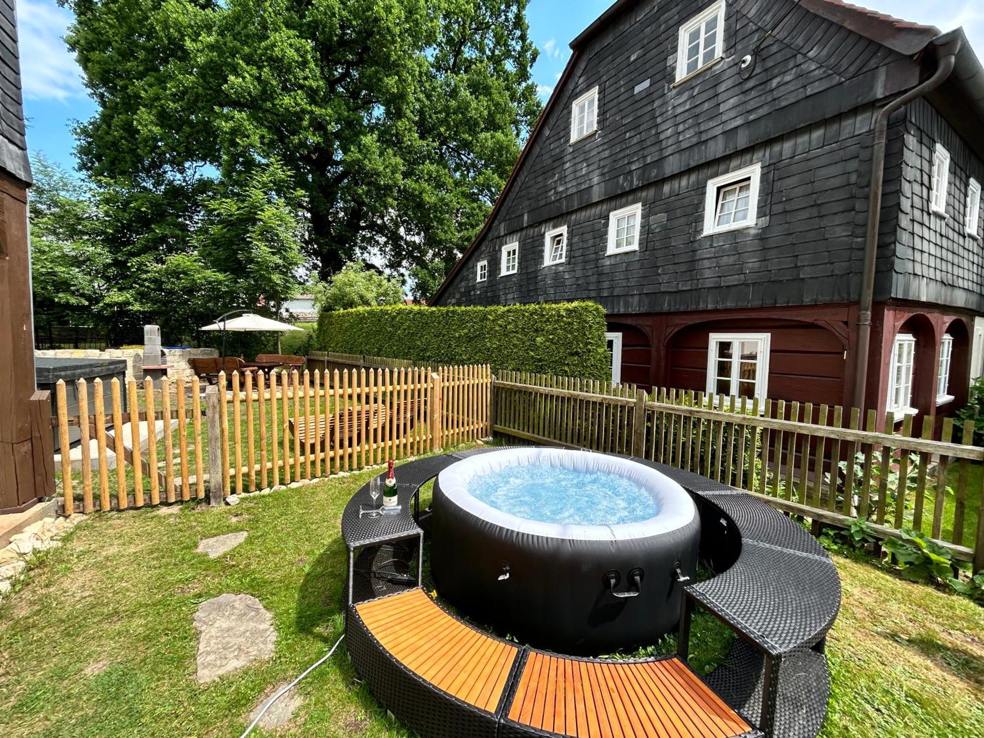 Fewo Frushi Mit Whirlpool, Infrarotsauna Großschönau Exteriér fotografie